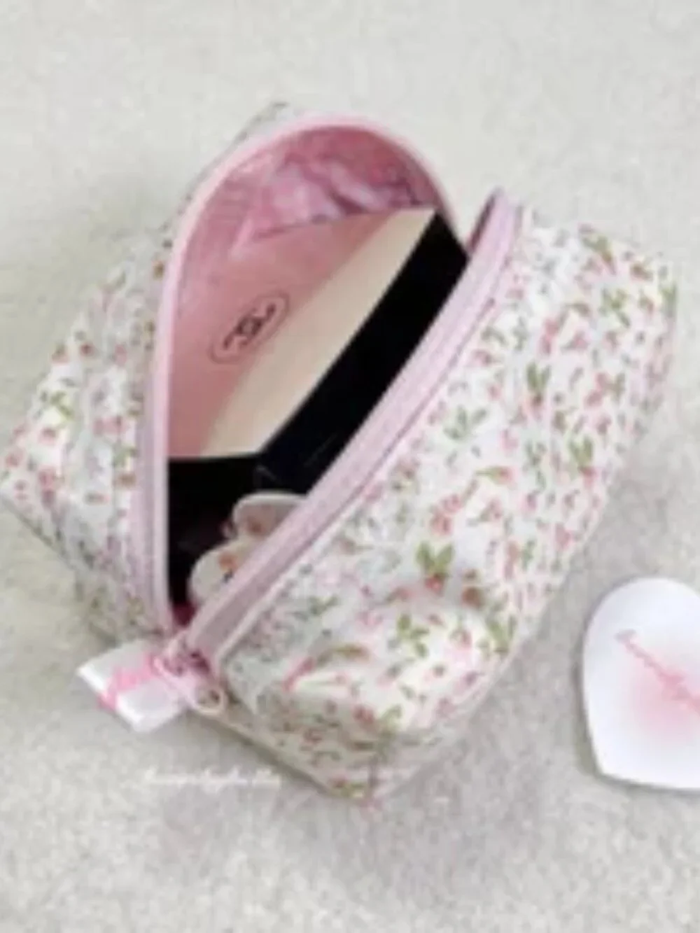 Floral Mini Coquette Makeup Bag